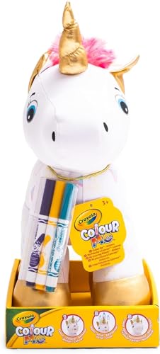 CRAYOLA - Colour Me Plush, bemalbares Plüschtier mit 3 Filzstiften, Einhorn, Kreative Beschäftigung und Geschenk für Kinder, ab 3 Jahren… – Ansicht 5