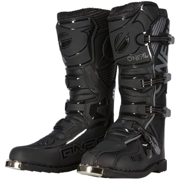 O'NEAL | Buty Motocrossowe | MX Enduro | Metalowa ochrona podeszwy, łatwo regulowane klamry | TRIBUTE Boot | Dorosły | Czarny