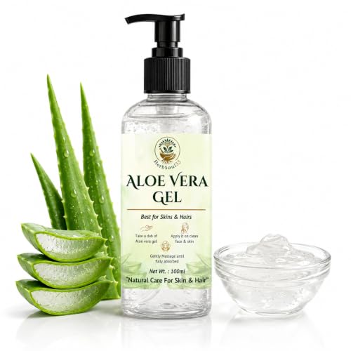 Image of Aloe Vera Gel 120ml Pure Aloe Vera Gel for Face Hair & Skin Hydrating Moisturizing Non Sticky Fragrance & Colour Free Multipurpose Daily Care Gel for Men & Women All Skin Types (Pack of 1)
