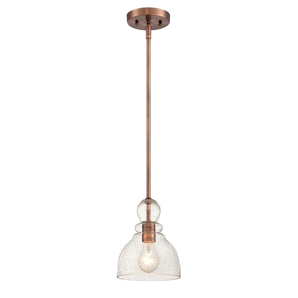 Lámpara de isla de cocina vintage para cenar bajo una luz cálida y acogedora