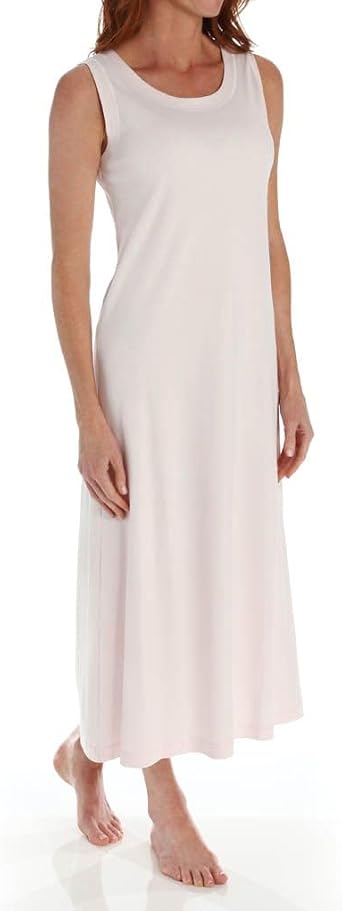 P-Jamas Womens 365660 Ankle Length Sleeveless Butterknits Nightgown