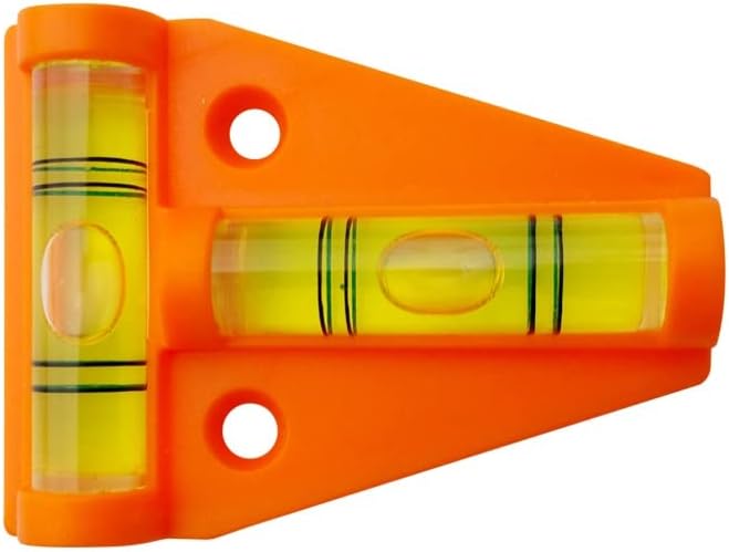 RV T Level Bubble Level, Multipurpose 2 Way Spirit Level T-type Spirit Level Bubble for RV, Machines, Furniture, Tripods, Camera Equipment Measure (red)