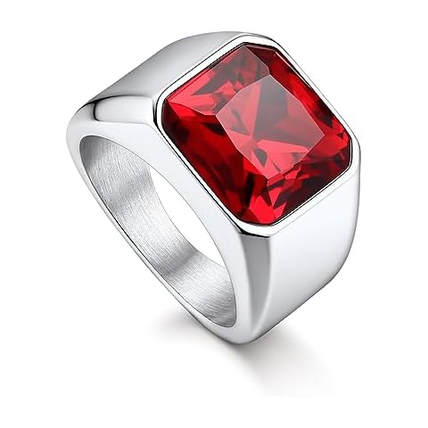 Bague Homme Bandmax Rubis Cover