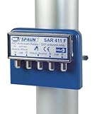 Spaun SAR 411 WSG Sat Antenne Relay für 4X Universal LNB