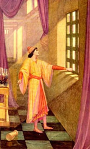 Peinture à l'huile Reproduction Herod 1910 de Sidney Harold Meteyard Toile de 12x16 Pouces