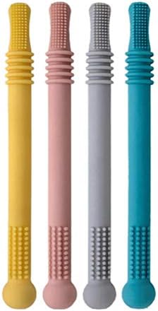 Brinquedo de Dentição de Silicone Resistente à Mordida para Bebês...
