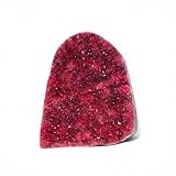Natural Crystal Geode Clusters - 0.22-0.88lb Colorful Quartz and Amethyst for Home & Office Decor, Perfect Christmas & Valentine's Gift, Crystal Collection (Wine Red, 0.22-0.44lb)