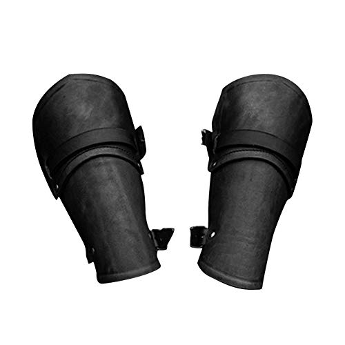 PIONIN Muñequera de Cuero Guantes Deportivos para la muñeca Guantes de Cuero Protectores para el Brazo al Aire Libre Cosplay Pulsera Medieval Equipo de protección de Cuero Artificial