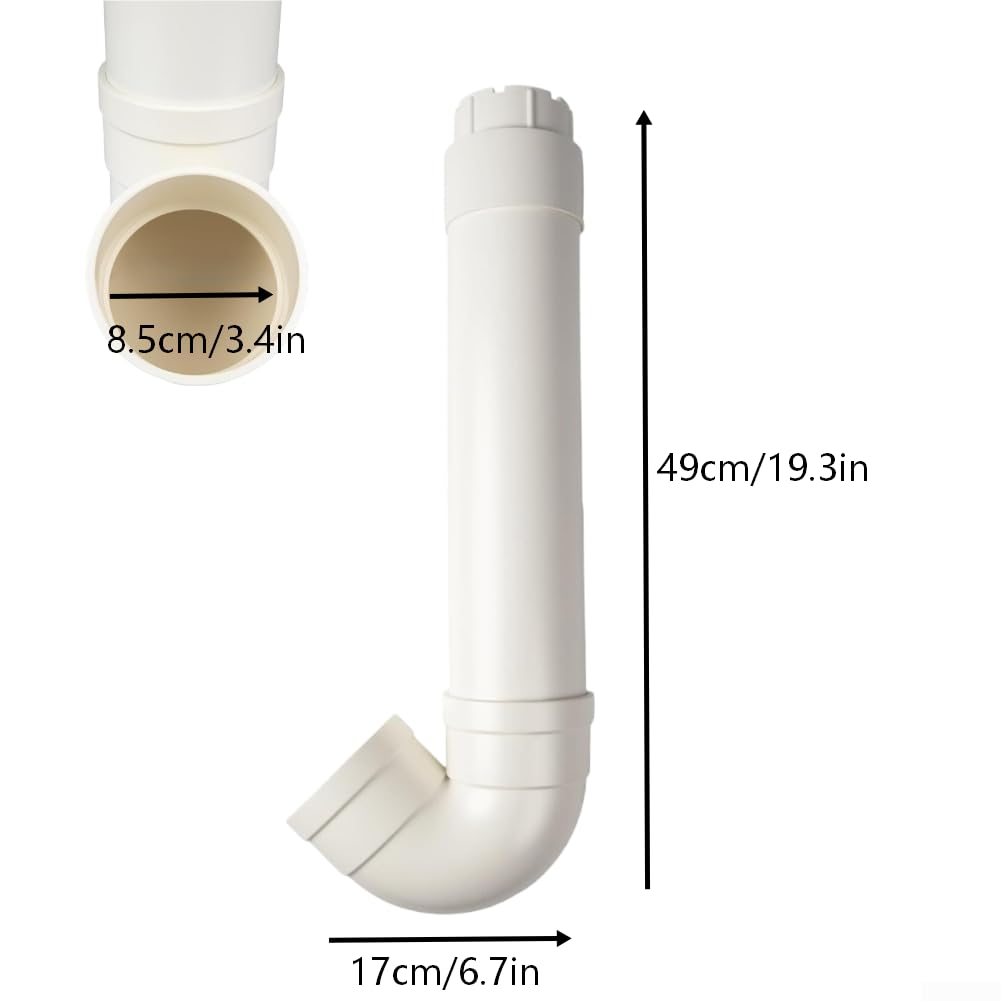 Comedero automático de plagas para pollos, kit de tubos de plástico antiderrames, diseño para gallinas, patos, gansos, tubo de 49 cm (3 juegos)