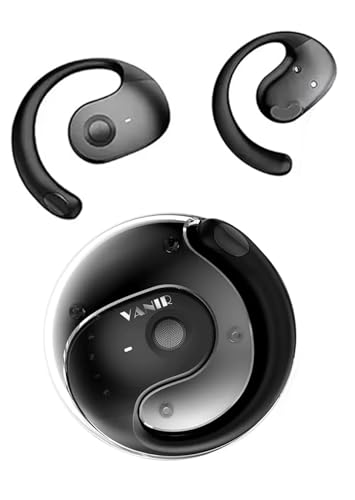 VANIR Open-Ear Wireless Earbuds, Bluetooth Headphones with ENC Call Noise Cancelling, Long Battery Life, Comfortable Fit, Gaming Compatible for iPhone & Android Devices