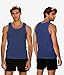 BAMBOO COOL Men's Tank Top Undershirts Moisture Wicking Breathable, Fitted Ruglar Fit T Shirts for Men 3 Pack