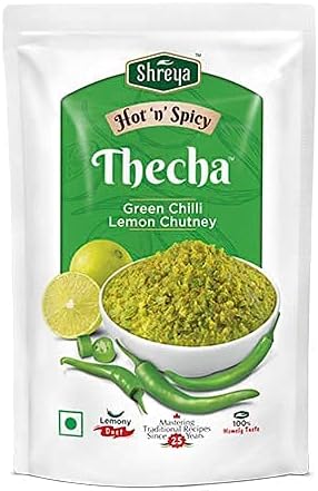 - SHREYA GREEN CHILL THECHA (100GM Pack of 2)