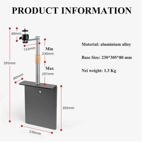 Soporte de proyector móvil para escritorio o sofá cama con base de metal 3