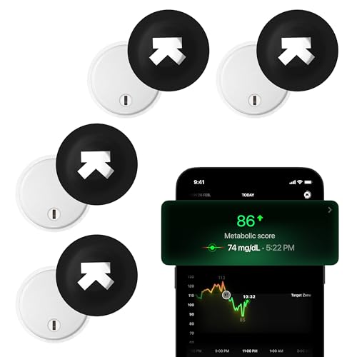 Image of ULTRAHUMAN M1 | CGM Glucose Monitor Device | Smart Glucose Monitoring via App | Continuous Glucose Monitoring | Real Time Blood Sugar Monitoring Device | No Finger Pricks, 14 Day Wearable (4 Sensors)