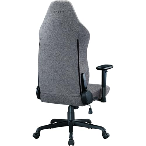 Razer Iskur V2 X Ergonomic Gaming Chair: Built-in Lumbar Support - Widened Seat - High Density Foam Cushions - Adjustable 152 Degree Recline - 2D Armrests - Plush Fabric Finish - Light Gray Edition - Image 10