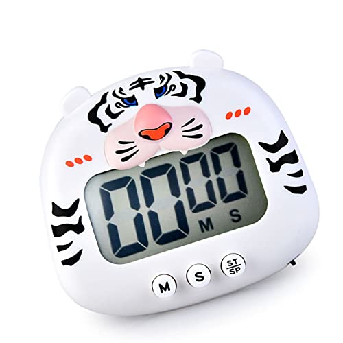 Kitchen Timer,Digital Kitchen Magnetic Cute Cartoon Animal Digital Cooking Timer with Large LCD Display ON Off Switches Magnetic Countdown Stopwatch Kid Timers - Image 4