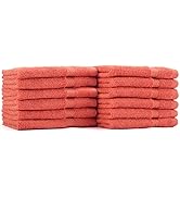 AKTI Premium Cotton Wash Cloths, Pack of 12, 13x13 Inches, 520 GMS, Durable, Quick Dry & Extra Ab...