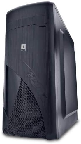 Iball-Intel Iball- High Performance Desktop Computer (Core I5 2400,8 Gb Ram,1 Tb Hdd,120 Gb Ssd,4 Gb Nvidia Graphics Card,Wifi) For Gaming&Video Editing,Windows,Black