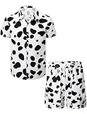 Photo Gallery fashonal tuta estiva da uomo con stampa hawaiana e pantaloncini casual in 2 pezzi, m-4xl, dalmata, large Photo Gallery fashonal tuta estiva da uomo con stampa hawaiana e pantaloncini casual in 2 pezzi, m-4xl, dalmata, large