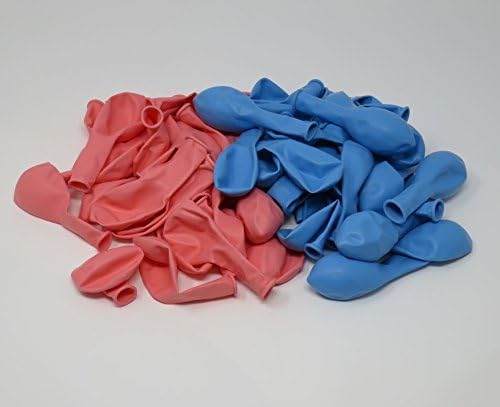 100 Bio Luftballons 27 Cm In Blau, Weiß, Rot – Aus Naturlatex, Für Helium & Luft, EU-Ware