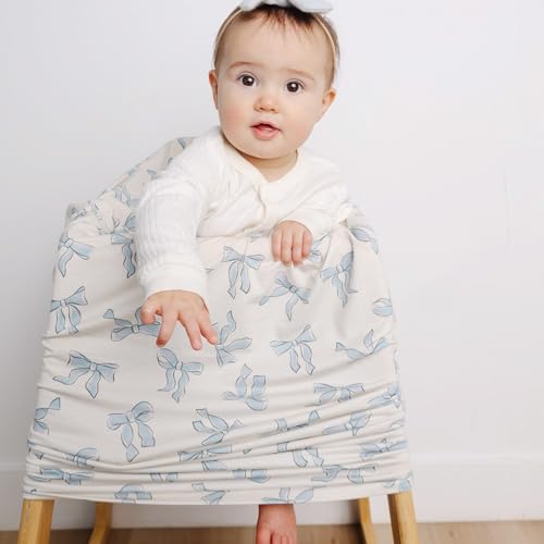 Image of Copper Pearl Nursing Cover for Breastfeeding - Multi-Use Baby Car Seat, Stroller & Breast Feeding Cover Up for Women, Stretchy Breathable for Boy or Girl, Daphne