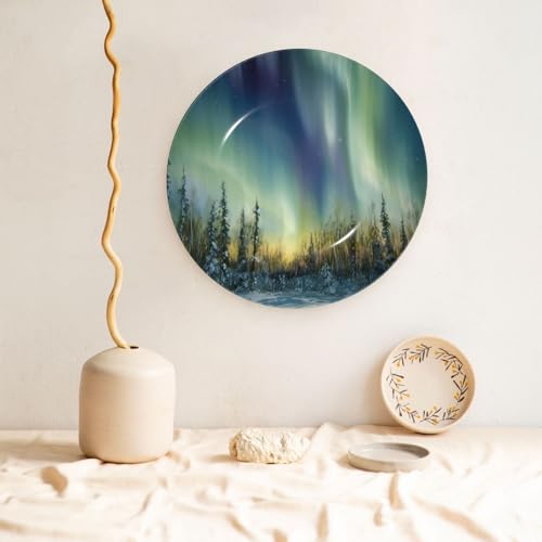 Assiette décorative porcelaine Aurora pour sublimer un mur vide