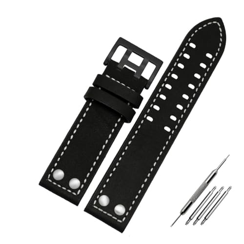 FYXT 20mm 22mm �{�v�r���v�o���h �n�~���g�� �J�[�L �t�B�[���h H760250 H77616533 �Ή� �r���v�o���h �X�g���b�v �{�^���o�b�N��(Black white black,22mm)