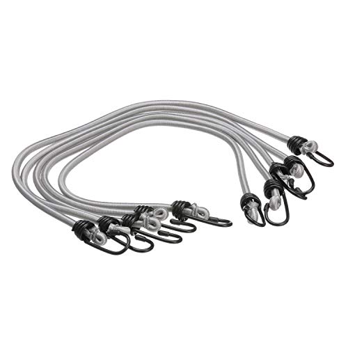 Seachoice Elastic Shock Bungee Cords, 3/4 in. Hooks, 30 in. Long, Pack of 5 by SEACHOICE - Used condition - US$8.04