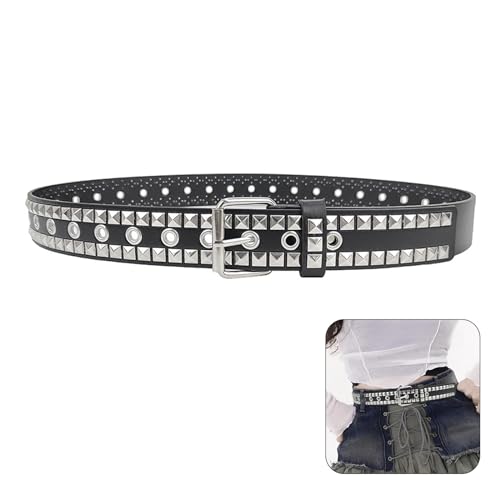 Rivet Studded Waist Belt Women PU Waistband Simple Waistbelt Waist Shaping Belt Jeans Belt Adult Pants Waistband2