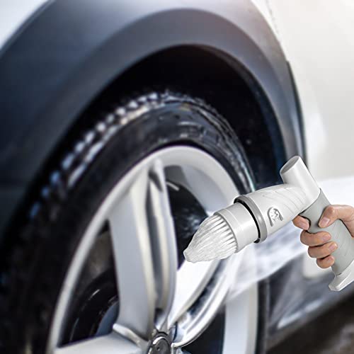 Iezfix Electric Spin Scrubber, Bathroom Scrubber Rechargeable Shower Scrubber For Cleaning Tub/Tile/Floor/Sink/Window丨Power Scrubber Cordless With 4 Replaceable Cleaning Brush Heads #TOP5