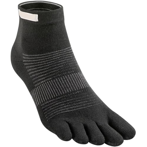 Chaussettes de course à cinq doigts imperméables mi-mollet de sport plein air