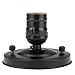 Ceiling Light Holder,E26 E27 Vintage Industrial Pendant Bulb Base Holder Set Decorative Pendant Bulb Lamp Socket with Mounting Screw DIY Lighting Accessories(Black)