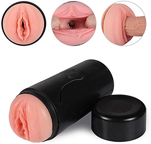 KJHM Lifelike Enjoy Male Aír-cräft Cup USB Rechargable Vibration Suction Hands Free Training