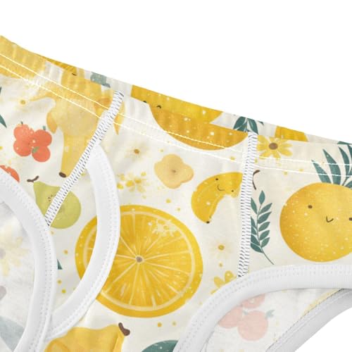 KLL Cute Fruits Bananas Apples Pears Scandinavian Styloddler Boys Cotton Underwear Breathable Undies4