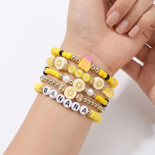 Image of Football Baseball Soccer Beaded Bracelets for Women Stackable Game Day Sports Theme Bracelet