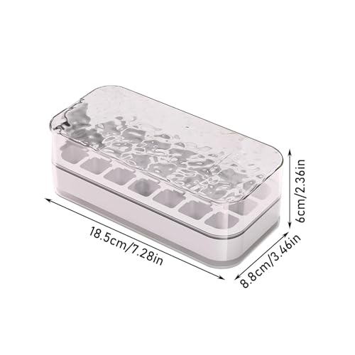  Press-Typ Eisform für Whiskey, Cocktails und Kaffee - Simple & Stackable -Grün/Weiss - 18,5 x 8,8 x 6 cm
| Chill-Hello!