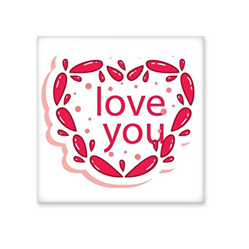 Carreau céramique en forme de coeur rose pour décoration murale