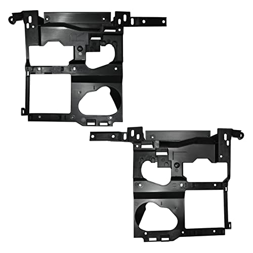 LOSTAR Pair(2) Driver Left & Passenger Right Side Headlamp Headlight Mounting Bracket For 1999-2002 Che-vro-let Silverado 1500 2500 3500, 2000-2006 Suburban/Yukon GM1221121 GM1221122