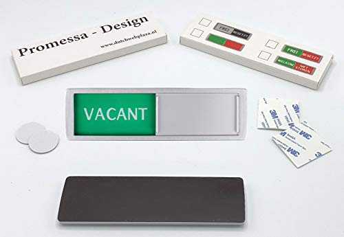 Vacant Occupied Sliding Sign XL - verde/rosso Text...