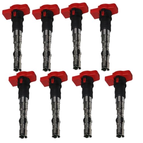 8PCS Ignition Coil 077905115C 077905115E Compatible With A6 A8 ALLROAD A6L A8L 2003 2016 3 7 4 2(8PCS)