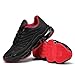 Socviis Mens Air Running Shoes Non Slip Workout Casual Sport Walking Shoes Basketball Sneakers Fashion Tennis Fitness Trainers Black/Red