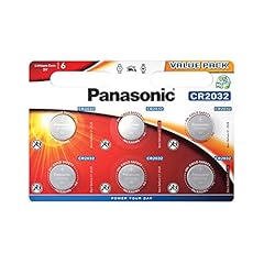 ‎Corp. Panasonic - CR2032, Batterie a bottone al litio 3 V, 225 mAh, blister da 6