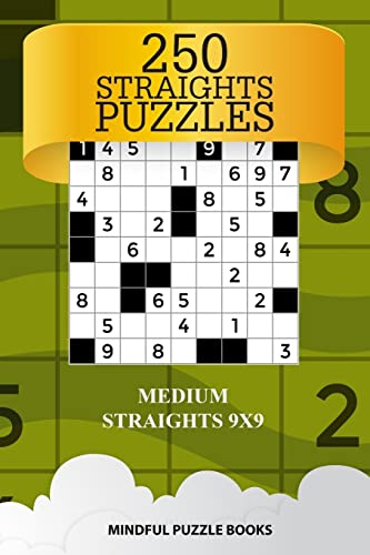 250 Straights Puzzles: Medium Straights 9x9 (Straights Collection)
