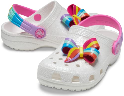 Crocs Kids' Jojo Siwa Clog , White/Rainbow, 12 Little Kid #TOP5