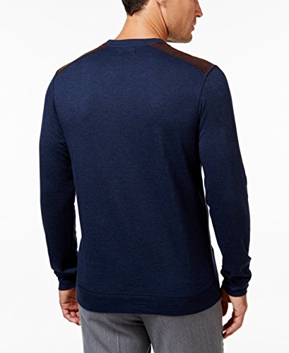 Tasso Elba Mens Shoulder Patch Pullover Sweater2