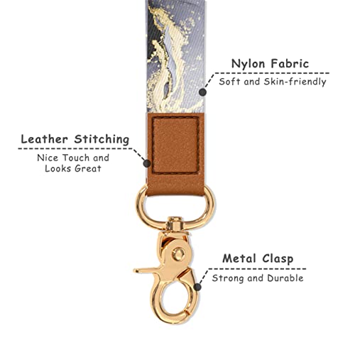 Image of Wrist Lanyard Key Chain, Cute Wristlet Strap Keychain Holder for Women Men Car Keys ID Badges Card Wallet Phone Camera