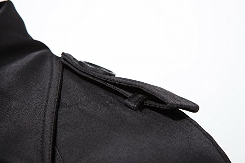 WSLCN Trench Coat Masculino Vintage Jaqueta Longa Clássico Blusão Jaqueta de Transição Primavera Out