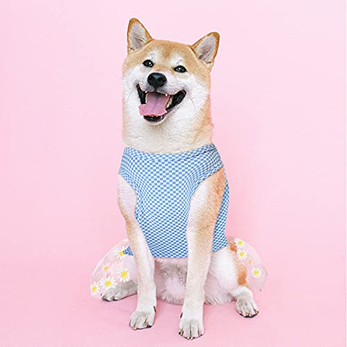 Frienda 4 Pieces Dog Dress Set, Pet Puppy Skirt, Female Dog Dress, Cat Dog Breathable Cool Summer Mesh Clothes for… - Image 7