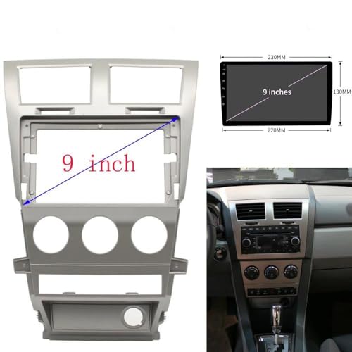 Lecteur stéréo 2DIN cadre Dodge Avenger 2008 2009 2010 façade - 2