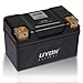 LIYON LP16 Lifepo4 Lithium 12V 6Ah Powersports Starter Battery, Start Power 600A 420 CCA(-25°C) for Motorcycle 300-1200cc, ATV 400-800cc, UTV 300-1000cc, Generator 4kW - 8kW